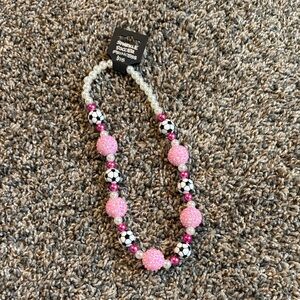 Sparkle Soccer Princess Girls Necklace